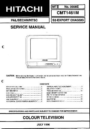 Сервисная инструкция Hitachi CMT1461T ― Manual-Shop.ru