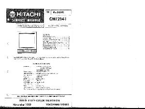 Сервисная инструкция Hitachi CMT2141 ― Manual-Shop.ru
