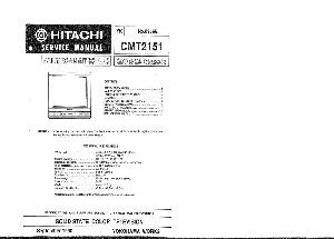 Сервисная инструкция HITACHI CMT2151 ― Manual-Shop.ru
