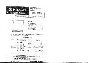 Сервисная инструкция HITACHI CMT2159 ― Manual-Shop.ru