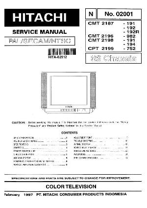 Сервисная инструкция Hitachi CMT2985 ― Manual-Shop.ru