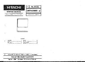 Service manual Hitachi CMT4298BS ― Manual-Shop.ru