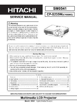 Service manual Hitachi CP-S235W ― Manual-Shop.ru