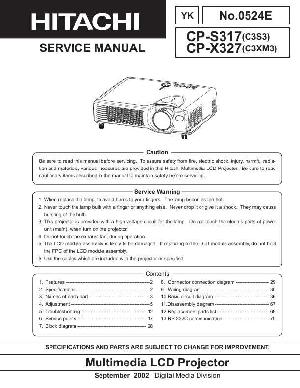 Сервисная инструкция Hitachi CP-S317, CP-X327 ― Manual-Shop.ru