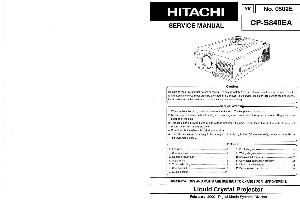 Сервисная инструкция Hitachi CP-S840EA ― Manual-Shop.ru