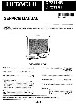 Service manual Hitachi CPT-1433 ― Manual-Shop.ru