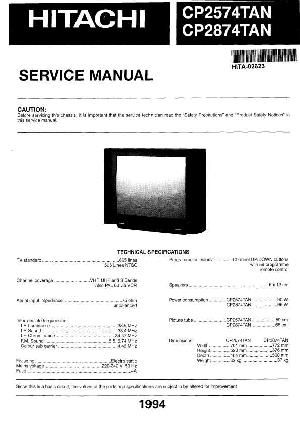 Сервисная инструкция Hitachi CPT-1439 ― Manual-Shop.ru