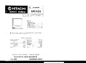 Сервисная инструкция Hitachi CPX-1200WA ― Manual-Shop.ru