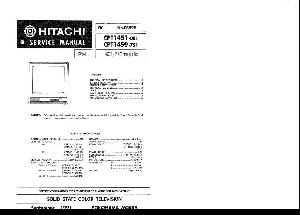 Service manual HITACHI CPT1451, CPT1459 ― Manual-Shop.ru