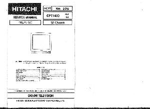 Сервисная инструкция Hitachi CPT1480 ― Manual-Shop.ru