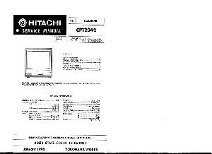 Сервисная инструкция HITACHI CPT2042 ― Manual-Shop.ru
