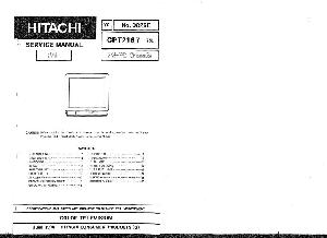 Сервисная инструкция Hitachi CPT2167 ― Manual-Shop.ru