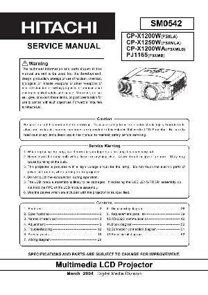Service manual Hitachi CP-X950E, CP-X950W ― Manual-Shop.ru