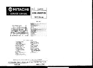 Сервисная инструкция HITACHI CSK-292EF ― Manual-Shop.ru