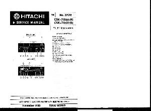 Service manual HITACHI CSK-706A, CSK-706V ― Manual-Shop.ru
