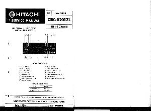 Service manual Hitachi CSK-8201ZL ― Manual-Shop.ru