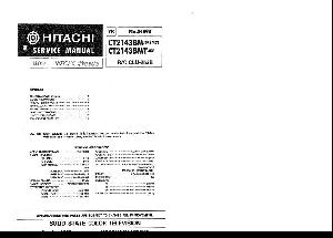 Service manual HITACHI CT2143BM ― Manual-Shop.ru