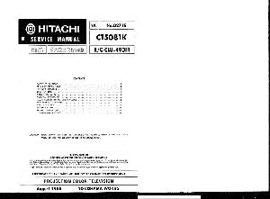 Сервисная инструкция HITACHI CT5081K ― Manual-Shop.ru