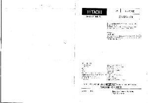 Service manual Hitachi CV-2500CBL  ― Manual-Shop.ru