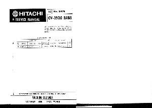 Service manual Hitachi CV-2500SABS  ― Manual-Shop.ru