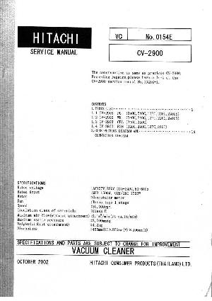 Service manual Hitachi CV-2900    ― Manual-Shop.ru