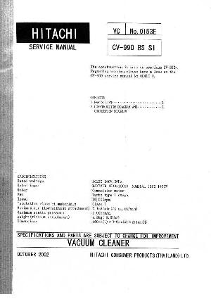 Сервисная инструкция Hitachi CV-990 ― Manual-Shop.ru