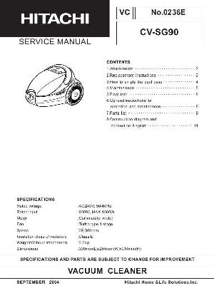 Service manual Hitachi CV-SG90 ― Manual-Shop.ru