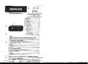 Service manual Hitachi CX-450 ― Manual-Shop.ru