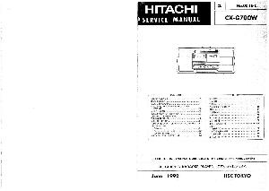 Сервисная инструкция Hitachi CX-G700W ― Manual-Shop.ru