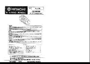 Сервисная инструкция HITACHI CX-W300 ― Manual-Shop.ru