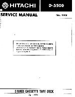 Service manual Hitachi D-5500