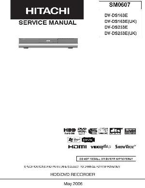 Service manual Hitachi DV-DS163E, DV-DS253E ― Manual-Shop.ru