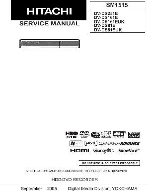 Service manual HITACHI DV-DS81E, DV-DS161E, DV-DS251E ― Manual-Shop.ru