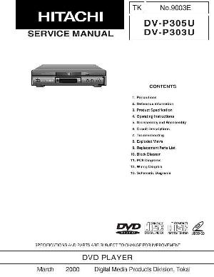 Service manual Hitachi DV-P303U, DV-P305U ― Manual-Shop.ru