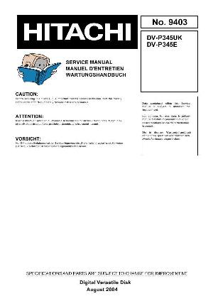 Service manual Hitachi DV-P345E ― Manual-Shop.ru