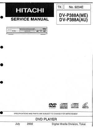 Service manual Hitachi DV-P388A ― Manual-Shop.ru