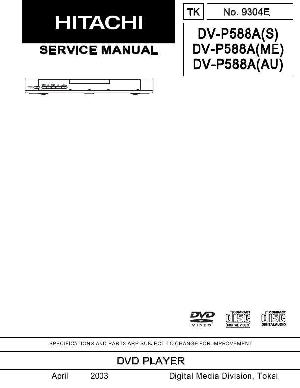 Сервисная инструкция Hitachi DV-P588A ― Manual-Shop.ru