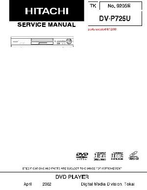 Сервисная инструкция Hitachi DV-P725U ― Manual-Shop.ru