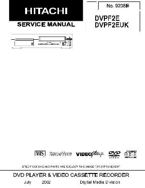 Сервисная инструкция Hitachi DV-PF2E ― Manual-Shop.ru