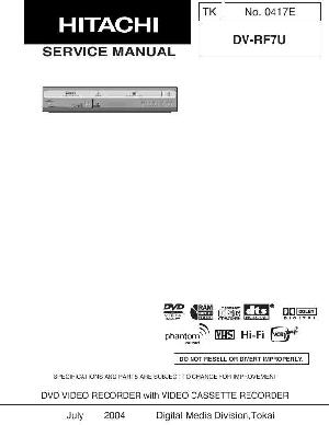Сервисная инструкция Hitachi DV-RF7U ― Manual-Shop.ru