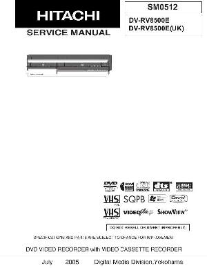 Сервисная инструкция Hitachi DV-RV8500E ― Manual-Shop.ru