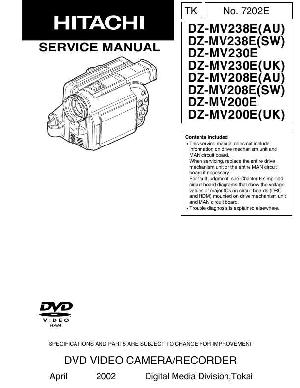 Сервисная инструкция Hitachi DZ-MV200E, DZ-MV208E, DZ-MV230E, DZ-MV238E ― Manual-Shop.ru