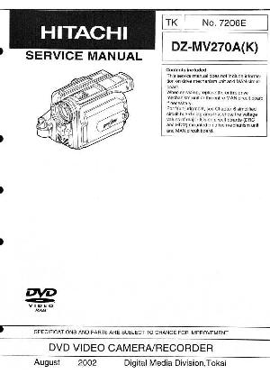 Сервисная инструкция Hitachi DZ-MV270A ― Manual-Shop.ru