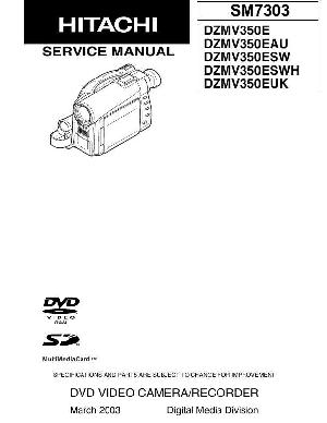 Сервисная инструкция Hitachi DZ-MV350E ― Manual-Shop.ru