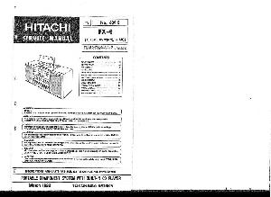 Service manual Hitachi FX-4 ― Manual-Shop.ru