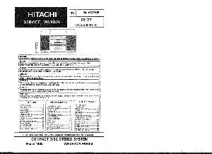 Сервисная инструкция Hitachi FX-77 ― Manual-Shop.ru