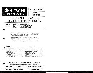 Сервисная инструкция Hitachi G7U Chassis  ― Manual-Shop.ru