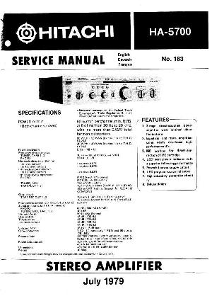 Сервисная инструкция Hitachi HA-5700 ― Manual-Shop.ru