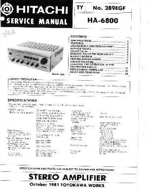 Service manual Hitachi HA-6800 ― Manual-Shop.ru