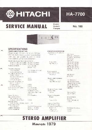 Сервисная инструкция Hitachi HA-7700 ― Manual-Shop.ru